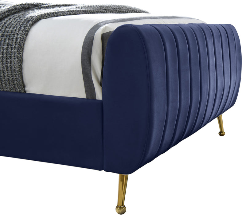 Zara Velvet Bed (3 Boxes) - Sterling House Interiors