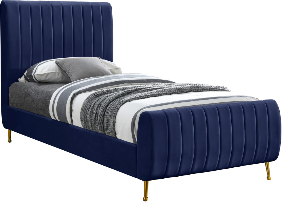 Zara Velvet Bed (3 Boxes) - Sterling House Interiors