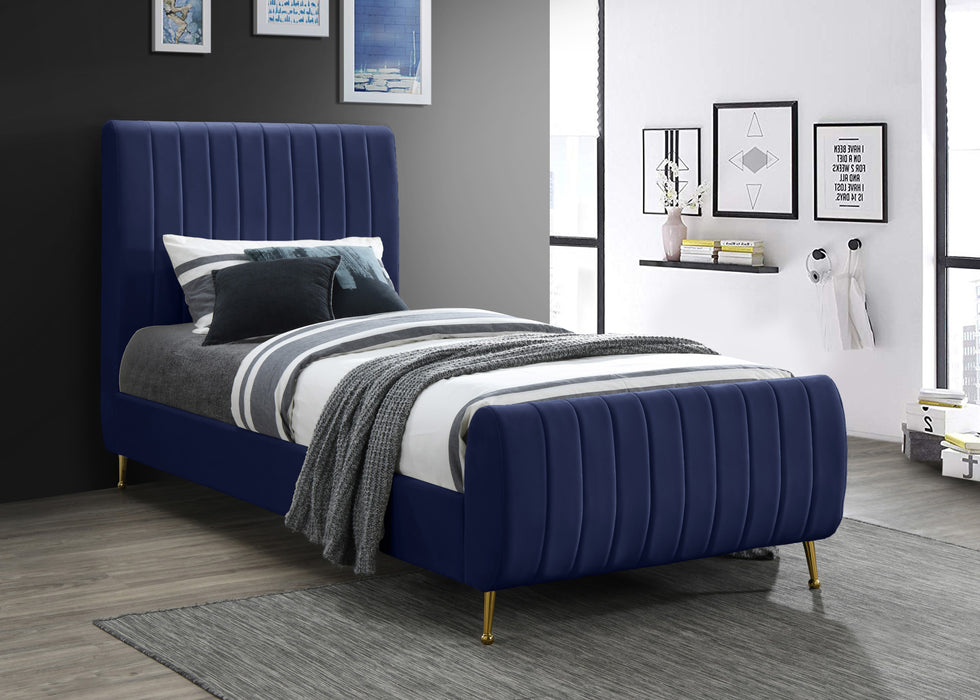 Zara Velvet Bed (3 Boxes) - Sterling House Interiors