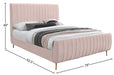 Zara Velvet Bed (3 Boxes) - Sterling House Interiors