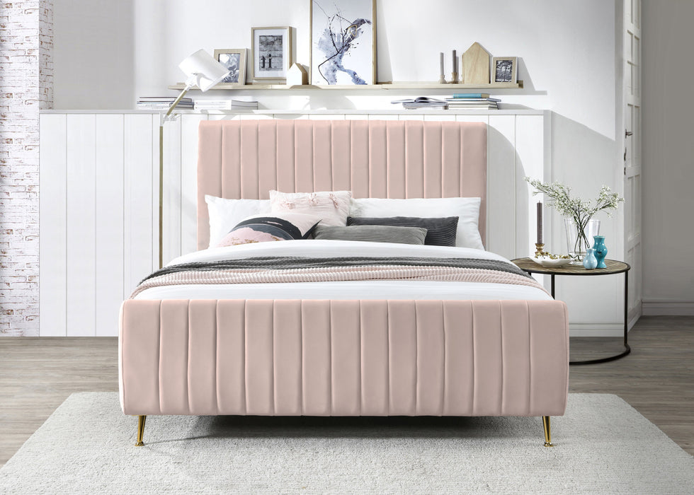 Zara Velvet Bed (3 Boxes) - Sterling House Interiors