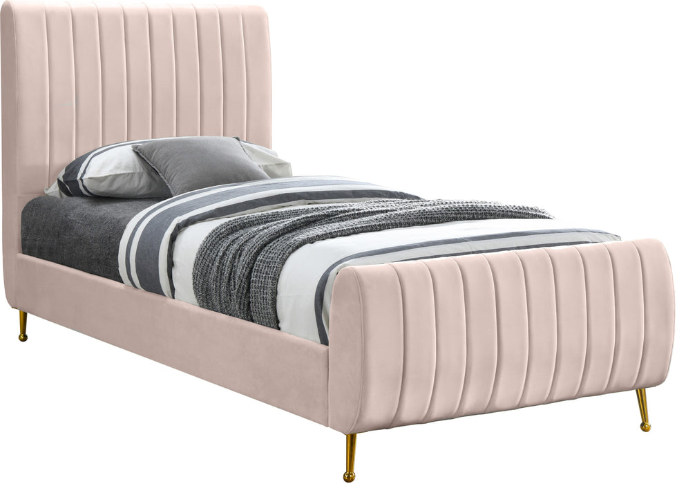 Zara Velvet Bed (3 Boxes) - Sterling House Interiors