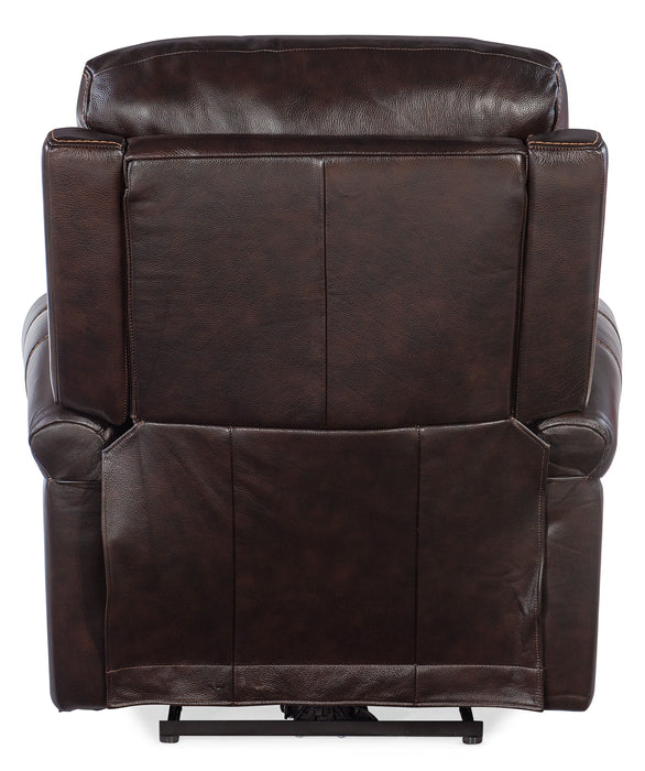 Eisley Power Recliner With Power Headrest And Lumbar Dark Brown