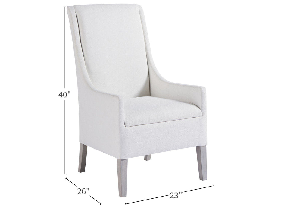 Midtown Host Arm Chair White
