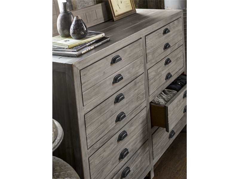 Curated Gilmore Drawer Dresser Dark Gray