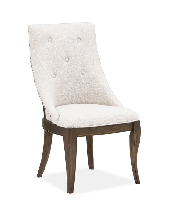 Roxbury Manor Dining Arm Chair With Upholstered Seat and Back