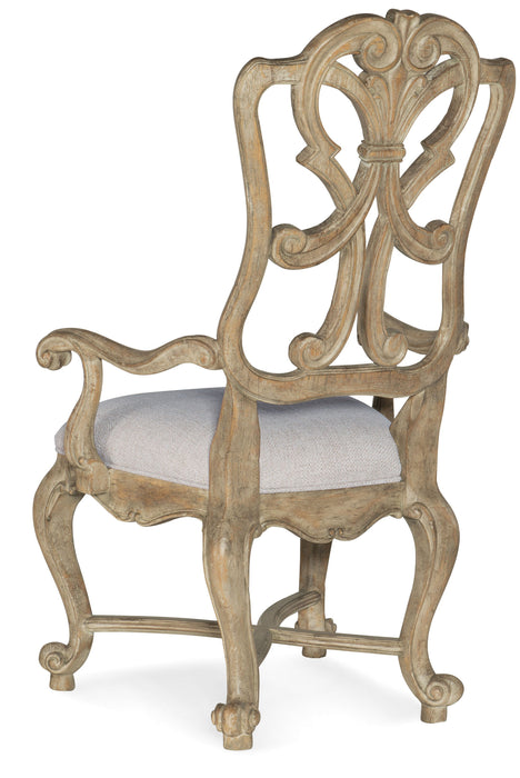 Castella Wood Back Arm Chair