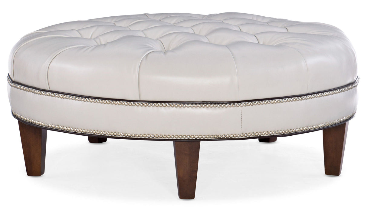 Well-Rounded XLTufted Round Ottoman