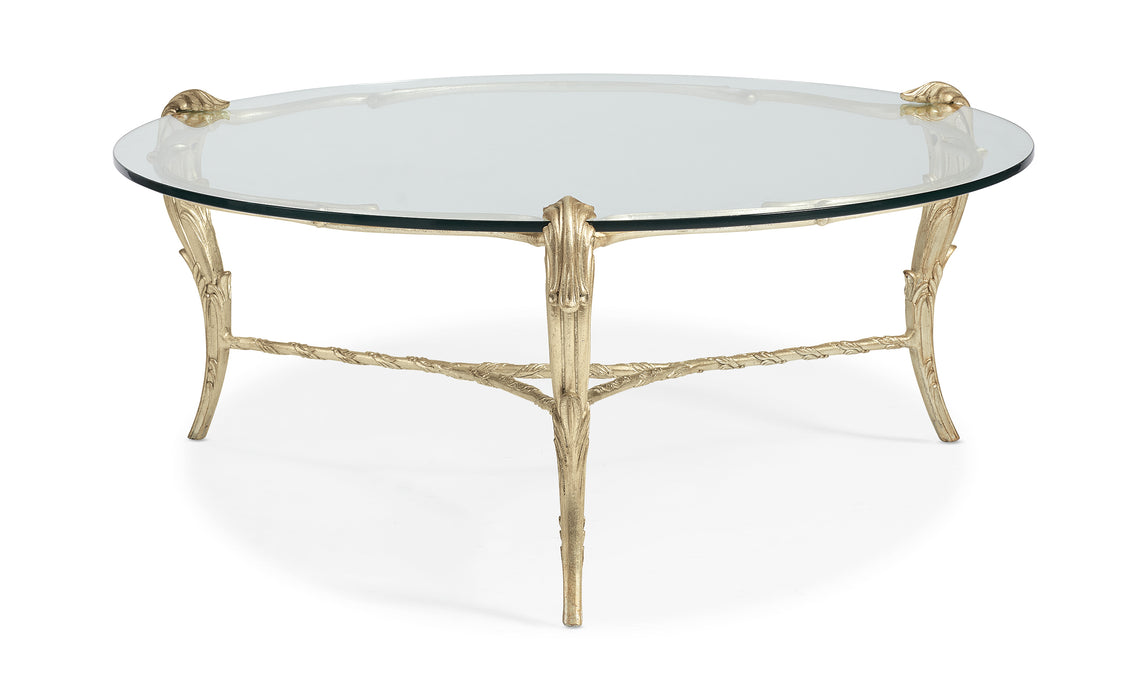 FONTAINEBLEAU ROUND GLASS COCKTAIL TABLE - Sterling House Interiors