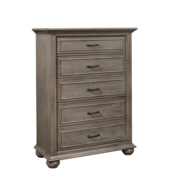 Chatham Park 5 Drawer Chest Warm Grey