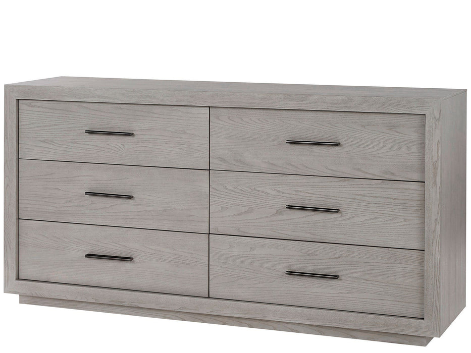 Modern Drawer Dresser Pearl Silver