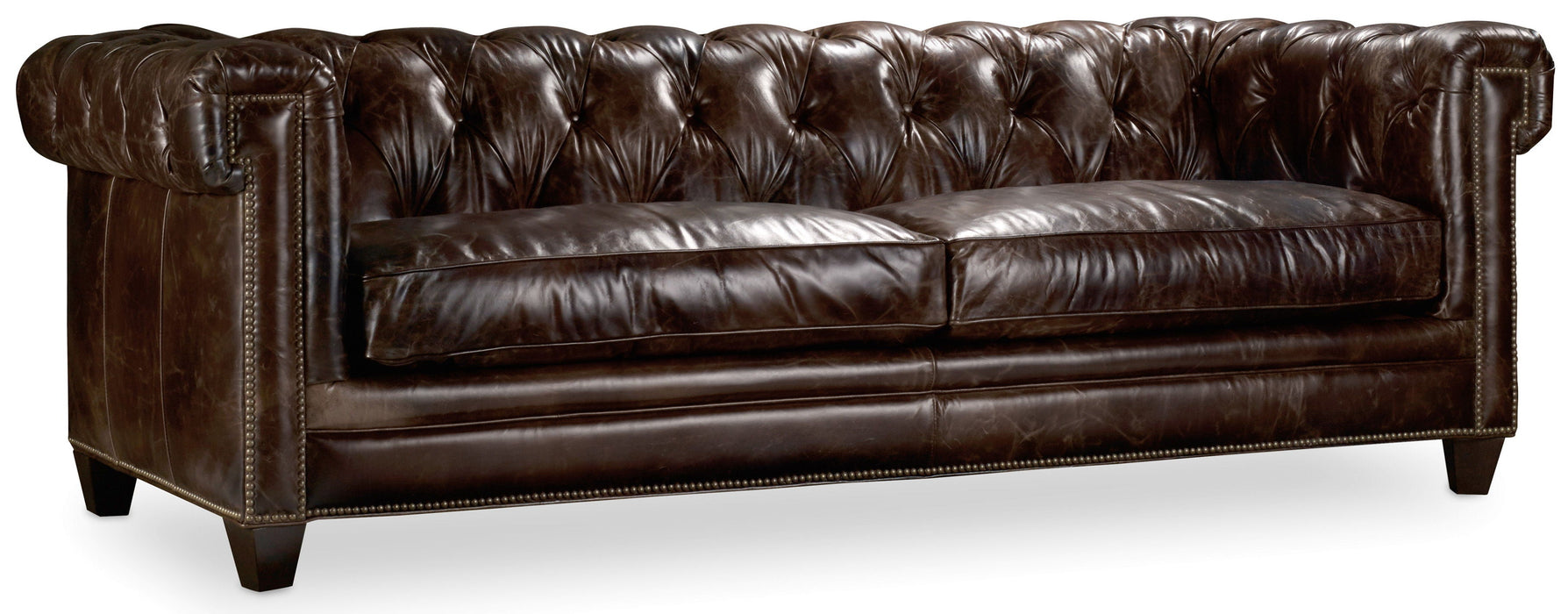 Chester Stationary Sofa Dark Brown