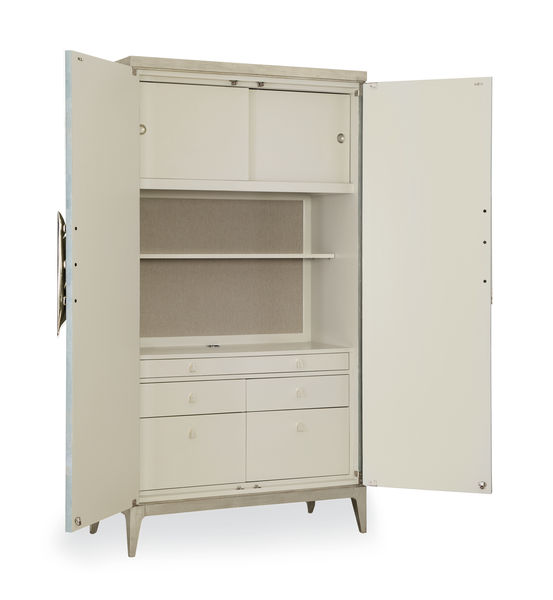 Watercolours office, entertainment center or bar - Sterling House Interiors