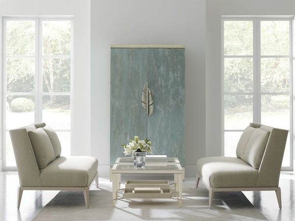 Watercolours office, entertainment center or bar - Sterling House Interiors