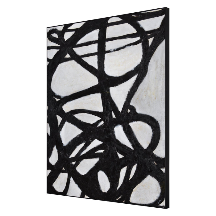Black Journey Canvas Art - Furniture Depot