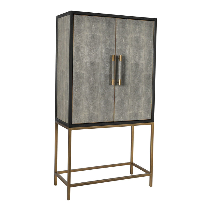 Mako Bar Cabinet Gray, Dark