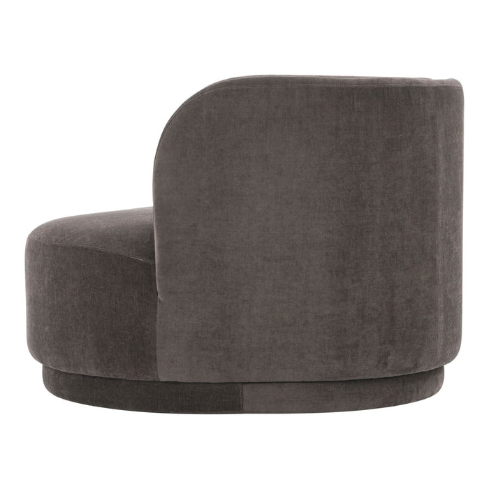 Yoon Chaise Right Umbra Grey Dark Gray