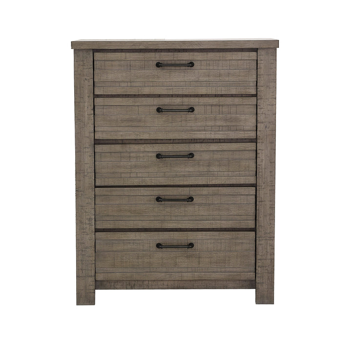 Ruff Hewn 5 Drawer Chest Weathered Taupe