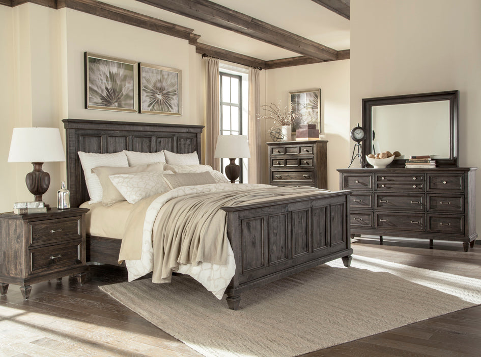 Calistoga California King Panel Bed In Weathered Charcoal