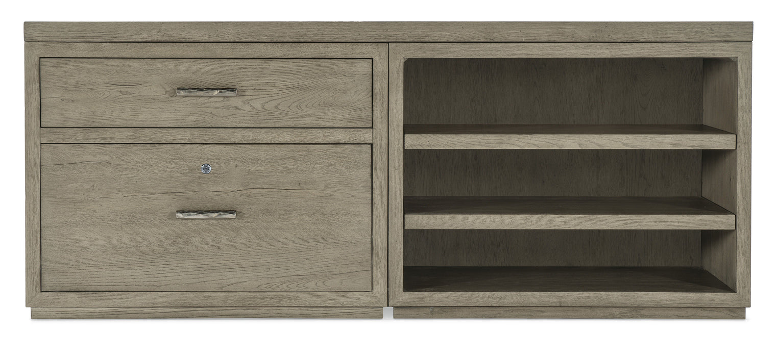 Linville Falls Credenza 72" Top Lateral File And Open