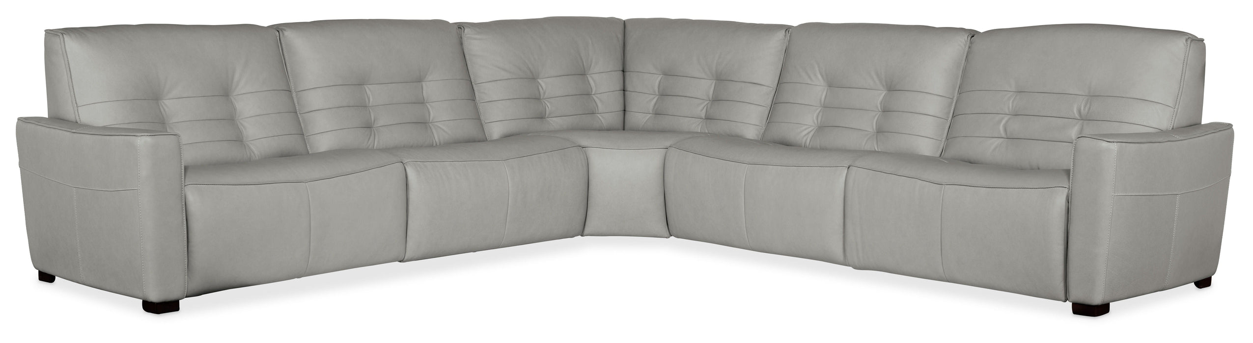 Reaux 5-Piece Power Recline Sectional With Power Recliners