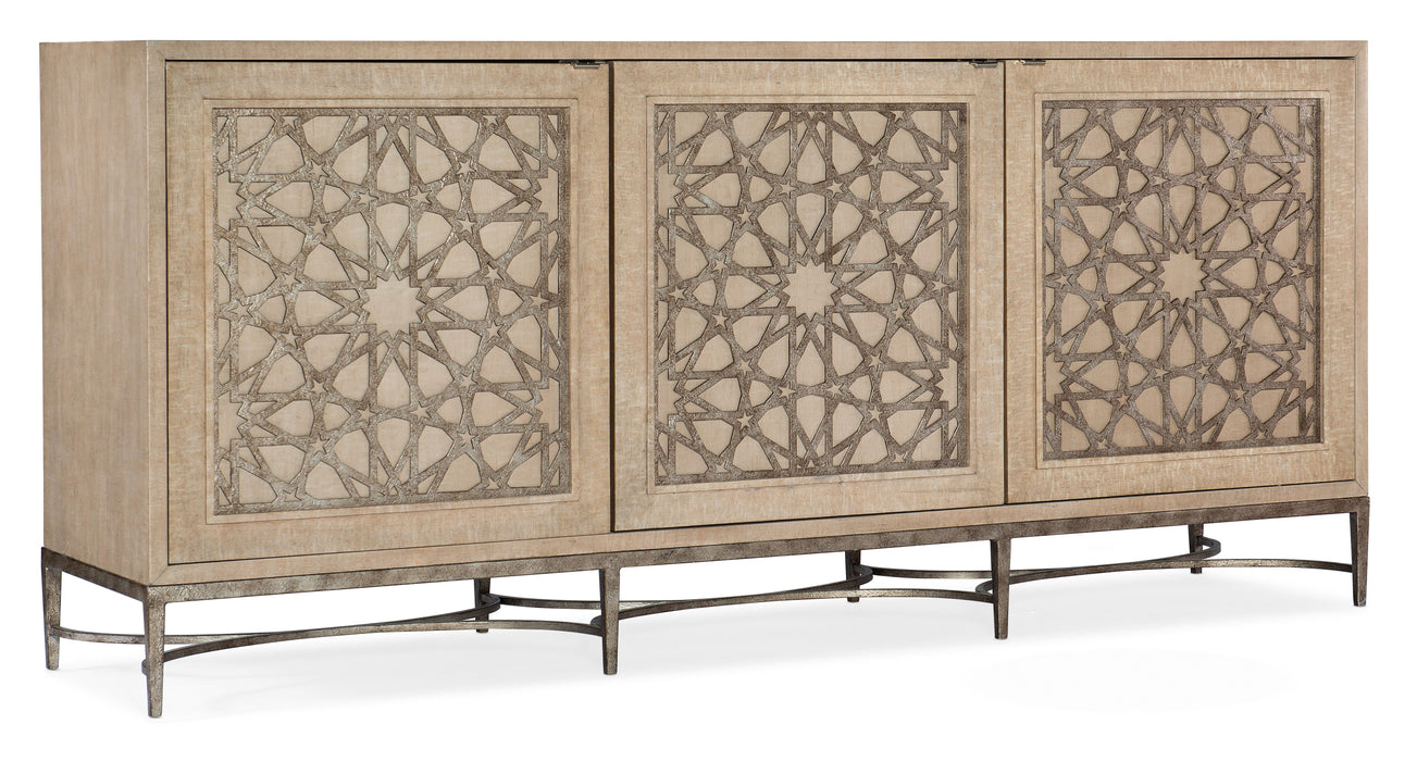 Melange Suzani 3-Door Entertainment Console