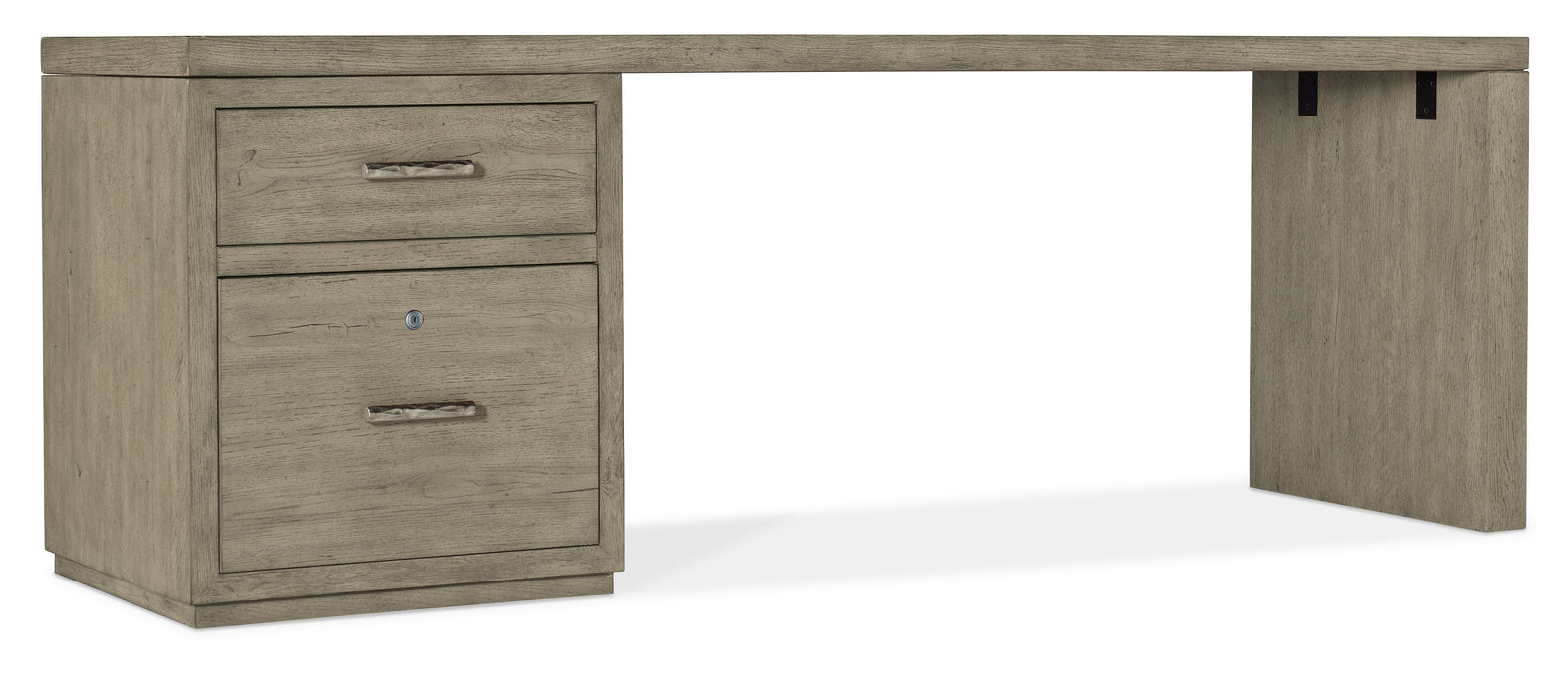 Linville Falls Desk 84" Top Small File And Leg