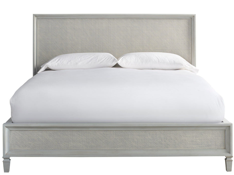 Summer Hill French Gray Woven Accent Bed Pearl Silver