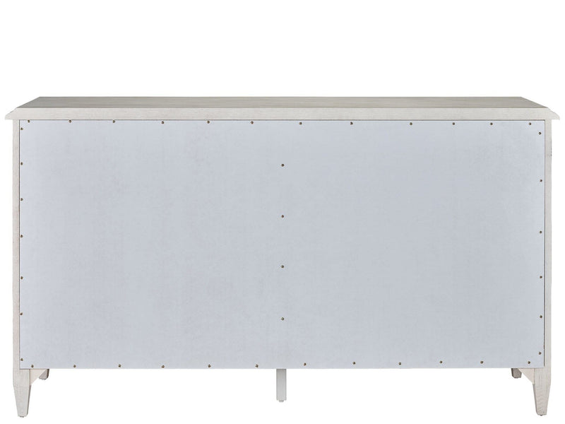 Past Forward Six Drawer Dresser Pearl Silver