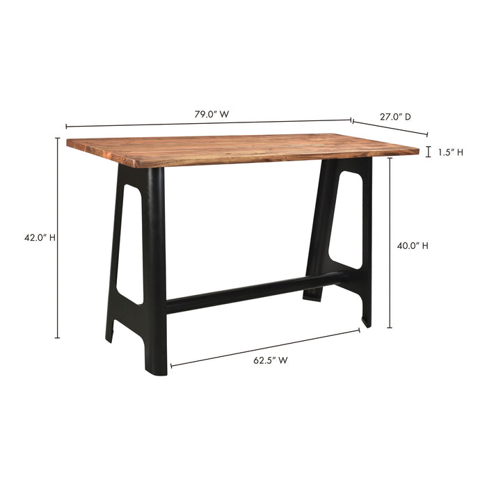 Craftsman Bar Table Natural