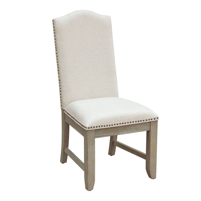 Prospect Hill Upholstered Back Side Chair Dark Gray