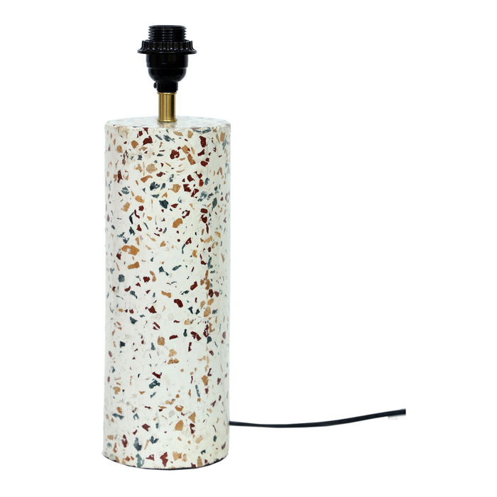 Terrazzo Cylinder Table Lamp Multicolor