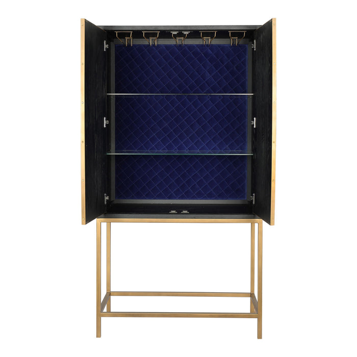 Mako Bar Cabinet Gray, Dark