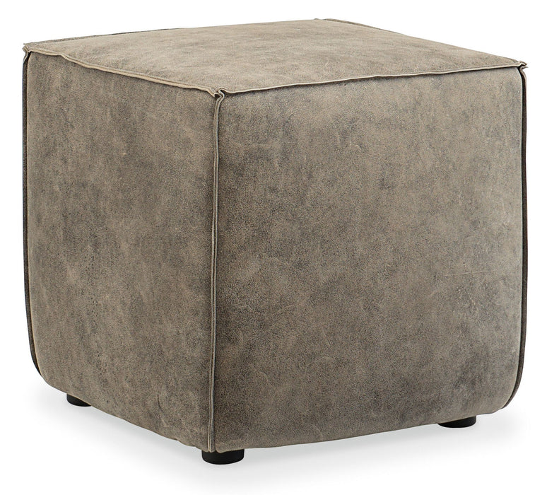 Quebert Cube Ottoman Gray