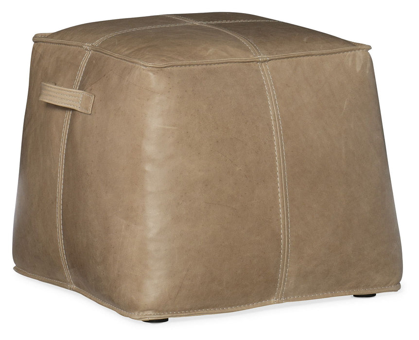 Dizzy Small Leather Ottoman Saddlebag Stone