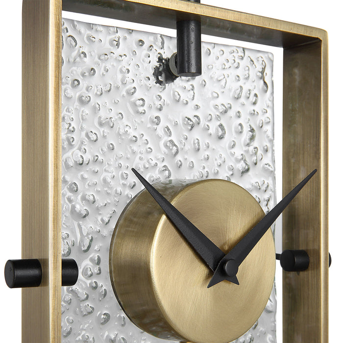 Glass Brass Clock -  Canada