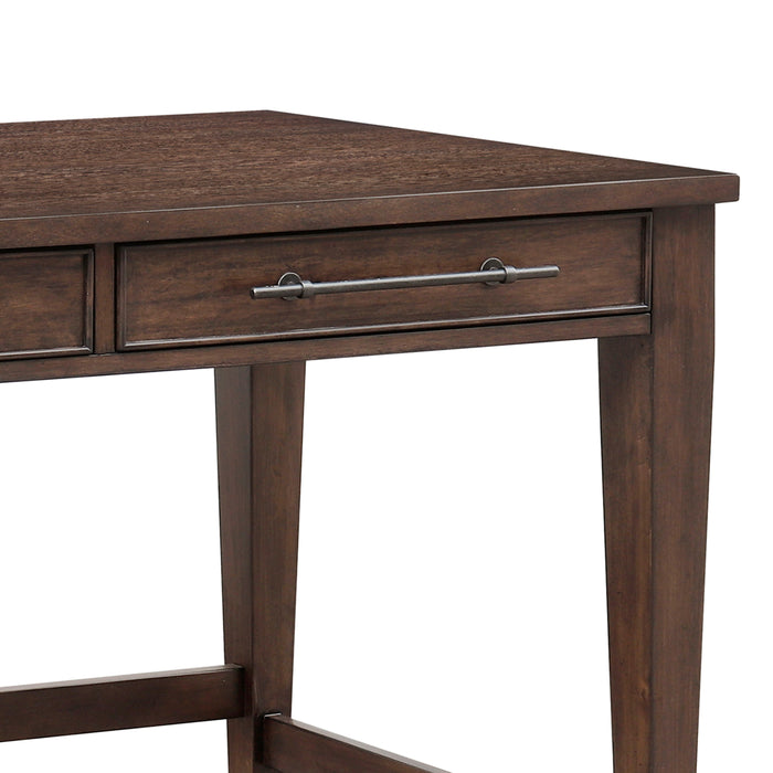 Rochelle 2 Drawer Desk Brown