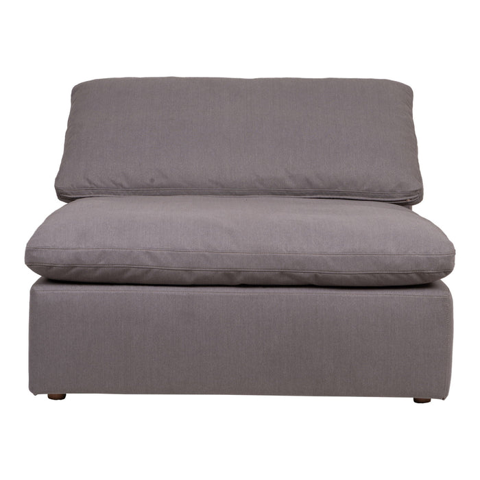 Clay Slipper Chair Livesmart Fabric Light Gray
