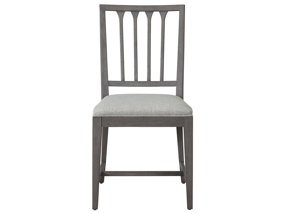 Past Forward Slat Back Side Chair Dark Gray