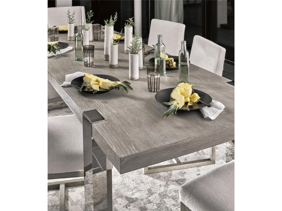 Modern Desmond Dining Table Pearl Silver