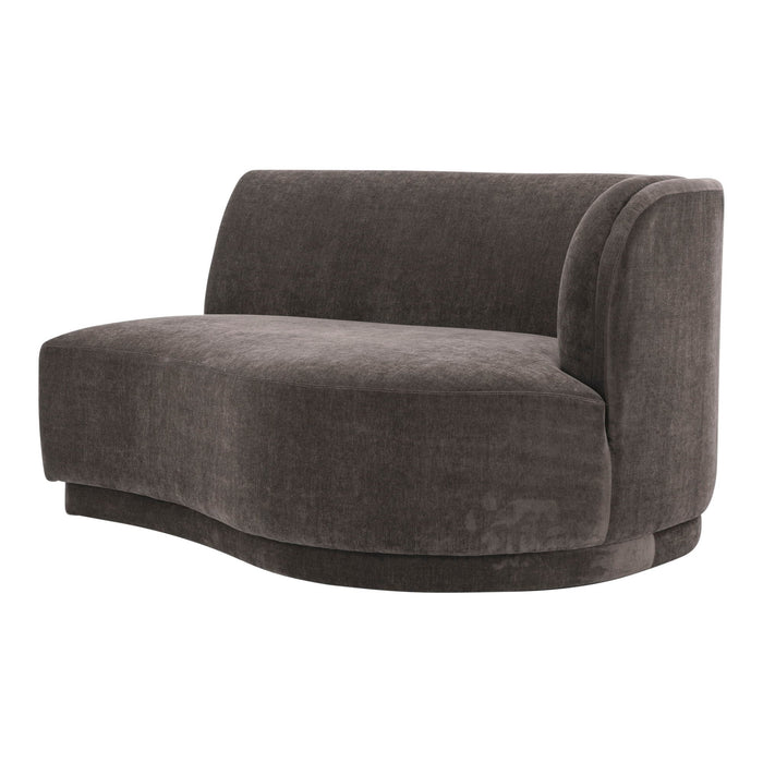 Yoon Chaise Right Umbra Grey Dark Gray