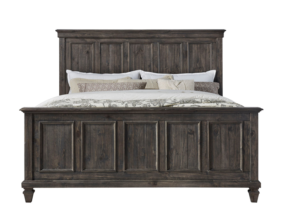 Calistoga California King Panel Bed In Weathered Charcoal