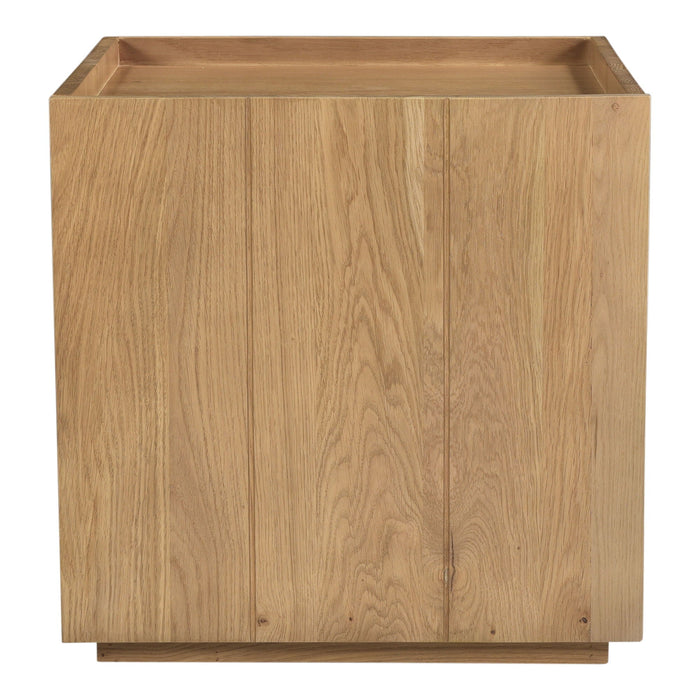 Plank Nightstand Light Brown