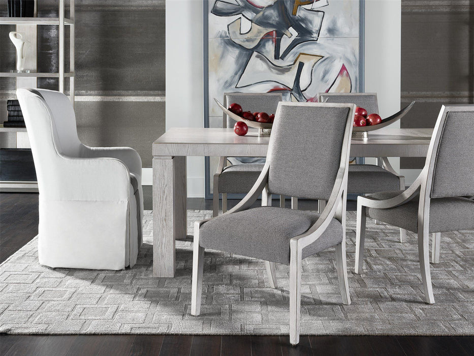 Modern Dining Chair Pearl Silver