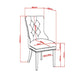 Hollis Side Chair, set of 2, in Black - Furniture Depot