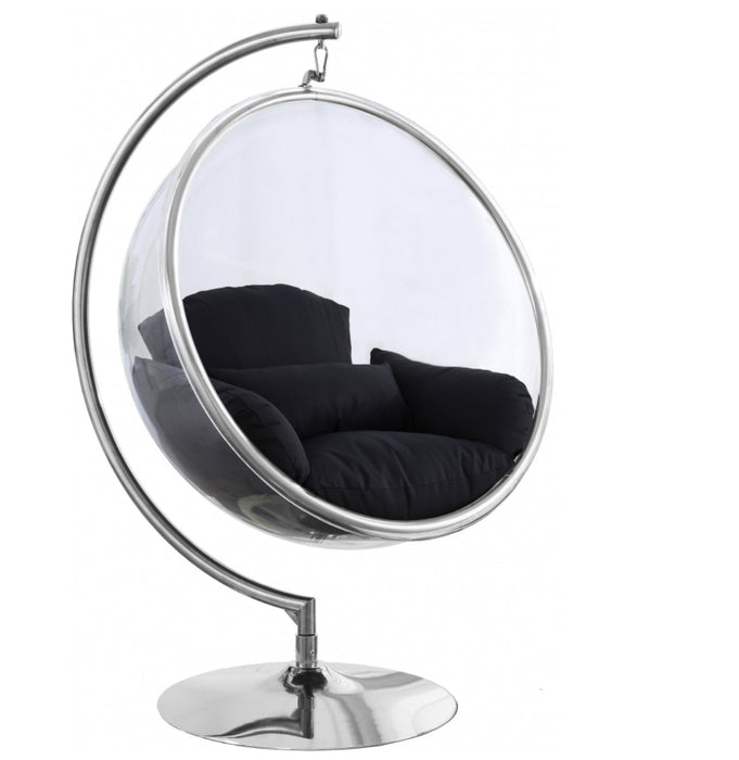 Luna Acrylic Swing Bubble Accent Chair - Chrome - Sterling House Interiors