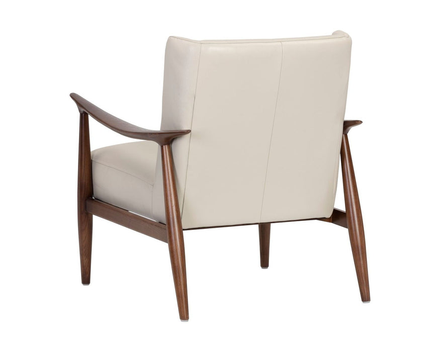 Azella Lounge Chair Manchester Stone Leather