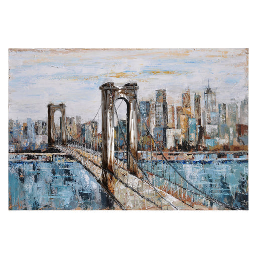 Deep Blue Canvas Art - Furniture Depot